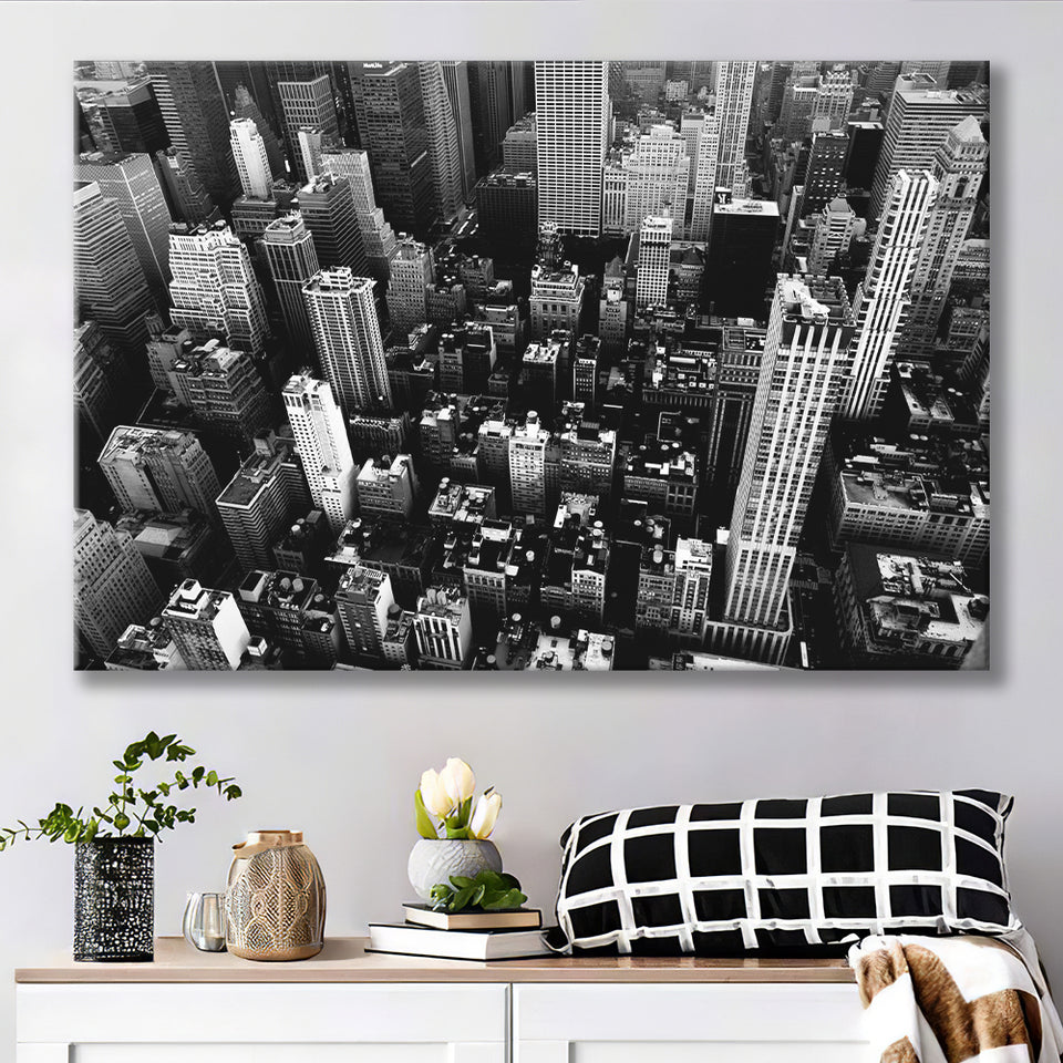 Black And White New York Canvas Prints Wall Art Decor - Painting Canvas,Home Decor, Ready to Hang