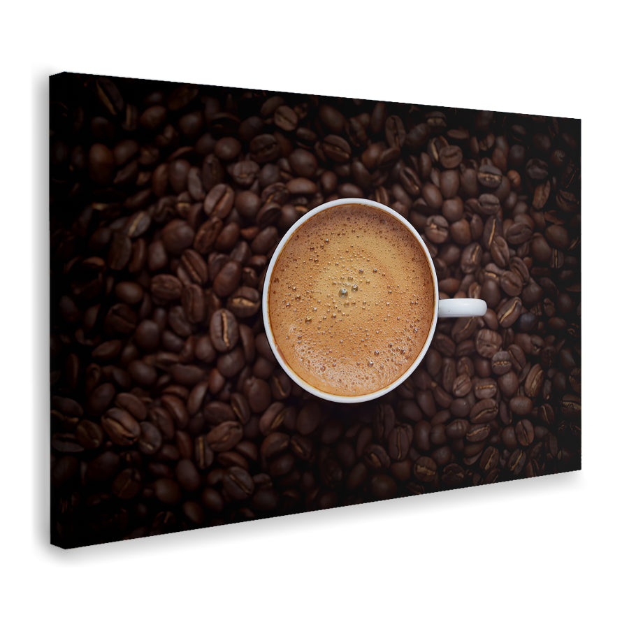 Black Coffee Table Beans Canvas Wall Art - Canvas Prints, Prints for Sale, Canvas Painting, Canvas On Sale