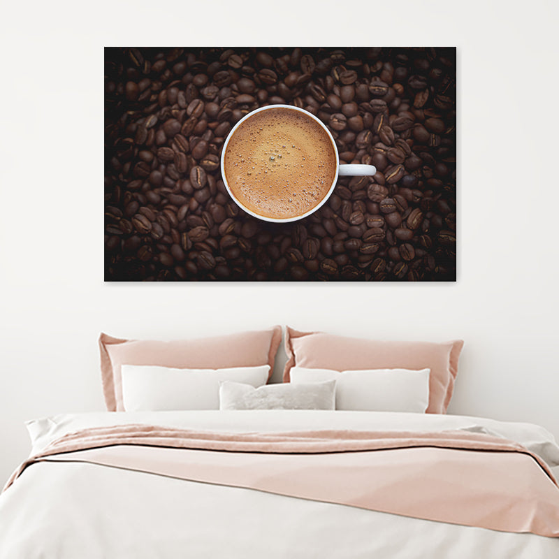 Black Coffee Table Beans Canvas Wall Art - Canvas Prints, Prints for Sale, Canvas Painting, Canvas On Sale