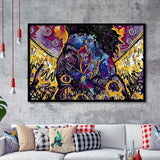 Black Couple Framed Art Prints Wall Decor - Painting Prints,Wall Art, Framed Picture,For Sale