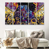 Black Couple 5 Pieces B Canvas Prints Wall Art - Painting Canvas,Wall Decor, Multi Panel,5 Panels