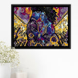 Black Couple Framed Canvas Prints Wall Art - Painting Canvas,Floating Frame, Painting Prints,For Sale