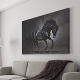 Black Horse Art Canvas Prints Wall Art Decor - Paiting Canvas, Art Prints, Wall Decor, For Sale