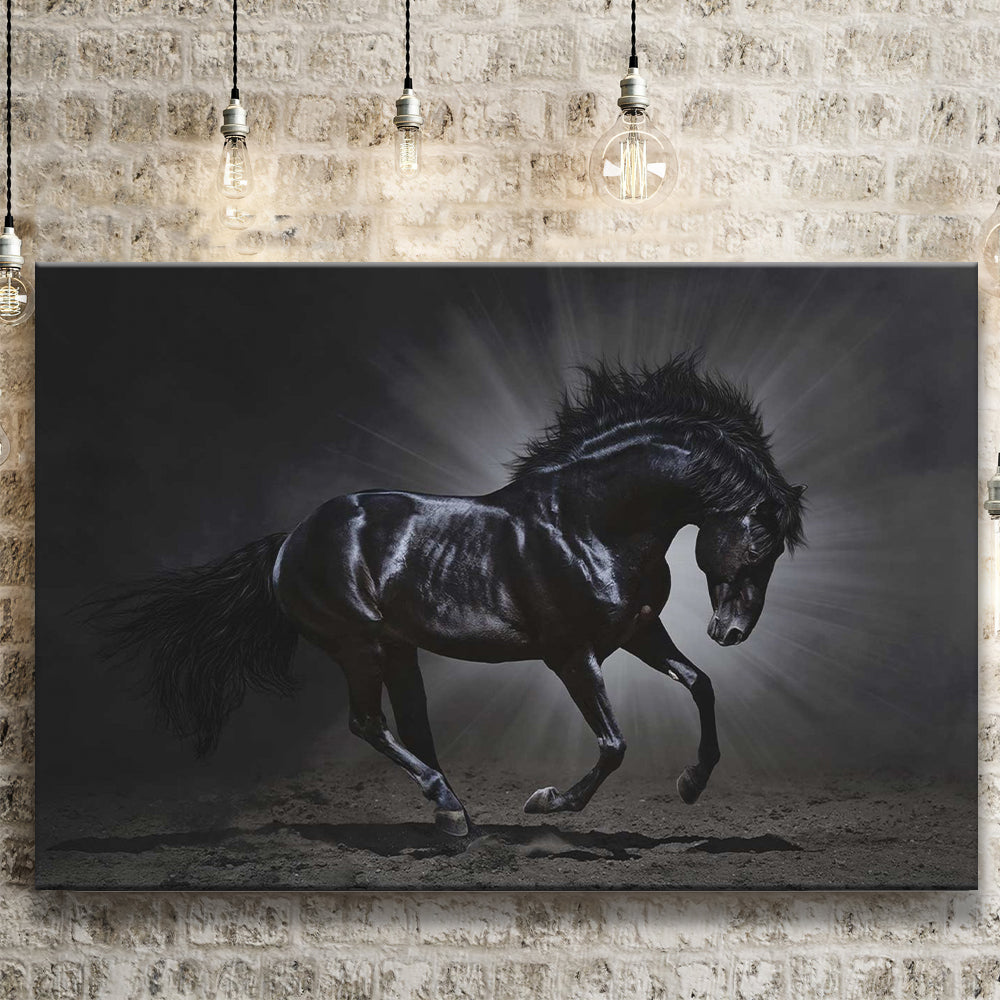 Black Horse Art Canvas Prints Wall Art Decor Painting Canvas Art Pr black-horse-art-canvas-prints-wall-art-decor-painting-canvas-art-pr
