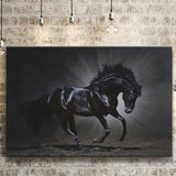 Black Horse Art Canvas Prints Wall Art Decor - Paiting Canvas, Art Prints, Wall Decor, For Sale