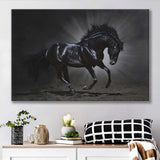 Black Horse Art Canvas Prints Wall Art Decor - Paiting Canvas, Art Prints, Wall Decor, For Sale
