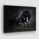 Black Horse Art Canvas Prints Wall Art Decor - Paiting Canvas, Art Prints, Wall Decor, For Sale
