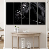 Black Horse Photo 5 Piece B Canvas Prints Wall Art, Multi Panels,Large Canvas