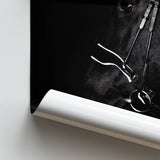 Black Horse Photo Poster Prints Wall Art Decor, Unframe, Poster Art