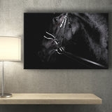 Black Horse Photo Canvas Prints Wall Art Decor - Painting Canvas,Home Decor, Ready to Hang