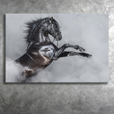 Black Horse Canvas Prints Wall Art - Canvas Painting, Painting Art, Prints for Sale, Wall Decor, Home Decor