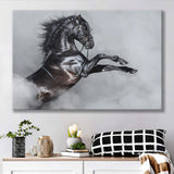 Black Horse Canvas Prints Wall Art - Canvas Painting, Painting Art, Prints for Sale, Wall Decor, Home Decor