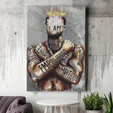 African American Man Poster Black Men I Am Empowered King Painting Canvas Prints Wall Art - Painting Canvas,Wall Decor, Painting Prints