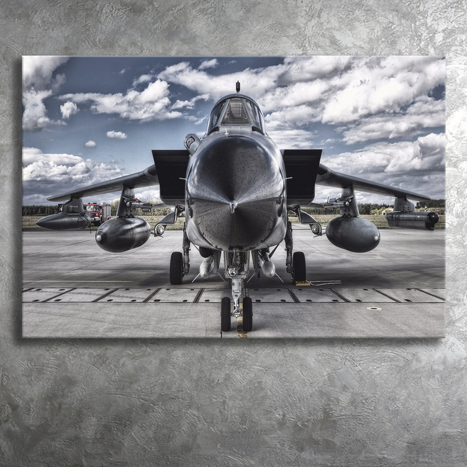 Black Military Airplane Wall Art Canvas Prints Wall Art Decor - Painting Canvas, Art Prints, Ready to Hang