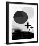 Black White Scandi Abstract-Black and white Art, Art Print, Plexiglass Cover
