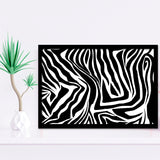 Black White Zebra Framed Art Prints Wall Art Decor, Framed Picture, Home Decor