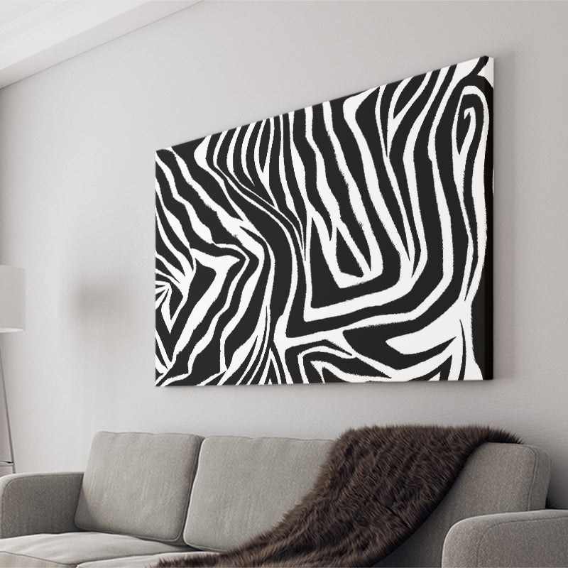 Black White Zebra Canvas Prints Wall Art Decor - Painting Canvas,Home Decor, Ready to Hang