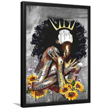 Black Women African American Black Queen Women Framed Art Prints Wall Decor - Painting Prints, Wall Art, Framed Picture, For Sale