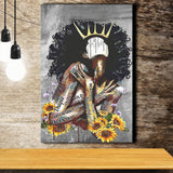 Black Women African American Black Queen Women Canvas Prints Wall Art - Painting Canvas, Home Wall Decor, Painting Prints, For Sale