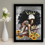 Black Women African American Black Queen Women Framed Art Prints Wall Decor - Painting Prints, Wall Art, Framed Picture, For Sale