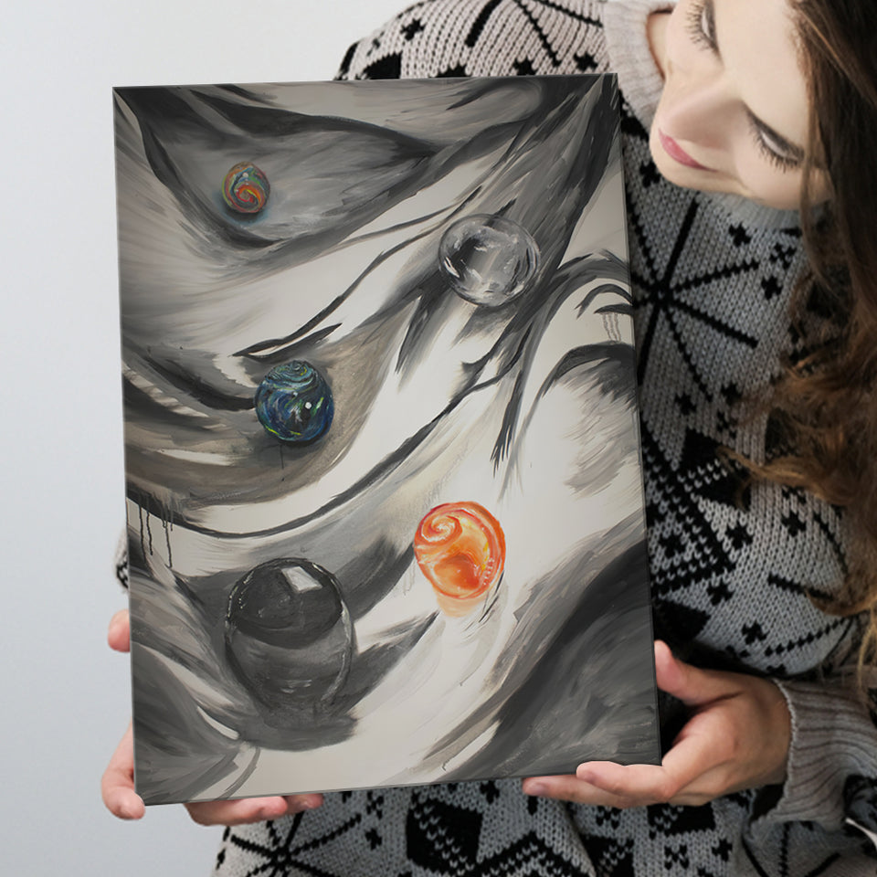 Black Gray Abstract Canvas Prints Wall Art - Painting Canvas, Home Wall Decor, For Sale, Painting Prints
