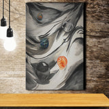 Black Gray Abstract Canvas Prints Wall Art - Painting Canvas, Home Wall Decor, For Sale, Painting Prints