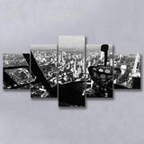 Black & White Helicopter Cockpit, Aviation Print Multi Panels,Canvas Prints Wall Art Home Decor