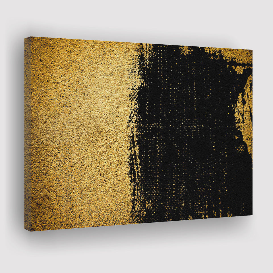Black and Gold Modern Abstract Canvas Prints Wall Art - Canvas Painting, Painting Art, Prints for Sale, Wall Decor, Home Decor