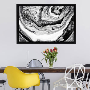 Black and White Abstract Canvas Wall Art - Framed Art, Prints For Sale, Painting For Sale, Framed Canvas, Painting Canvas
