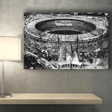 Black and White Maracana Stadium, Stadium Canvas, Sport Art, Gift for him, Fan Gift, Canvas Prints Wall Art Decor