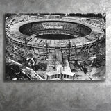 Black and White Maracana Stadium, Stadium Canvas, Sport Art, Gift for him, Fan Gift, Canvas Prints Wall Art Decor