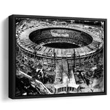 Black and White Maracana Stadium, Stadium Canvas, Sport Art, Gift for him, Framed Canvas Prints Wall Art Decor, Framed Picture