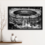Black and White Maracana Stadium, Stadium Canvas, Sport Art, Gift for him, Framed Canvas Prints Wall Art Decor, Framed Picture