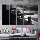 Black And White Skateboard 5 Pieces B Canvas Prints Wall Art - Painting Canvas, Multi Panels,5 Panel, Wall Decor