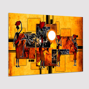 Black And Gold African Colorful Poster Prints Wall Art Decor, Unframe, Poster Art