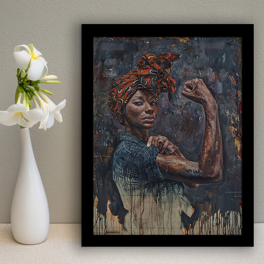 Black Women Strong Women Framed Art Prints Wall Decor - Painting Prints, Wall Art, Framed Picture, For Sale