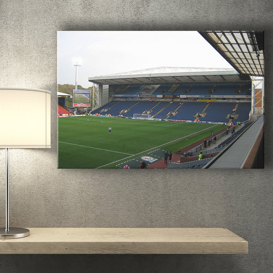 Blackburn Rovers Stadium Canvas Prints Ewood Park Wall Art Football,Sport Stadium Art Prints, Fan Gift, Wall Decor
