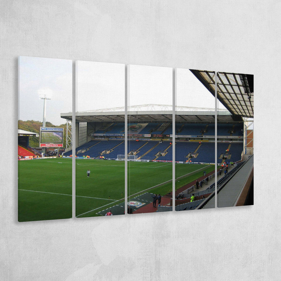 Blackburn Rovers Stadium Canvas Prints Ewood Park Wall Art Football,Multi Panels B,Sport Stadium Art Prints, Fan Gift