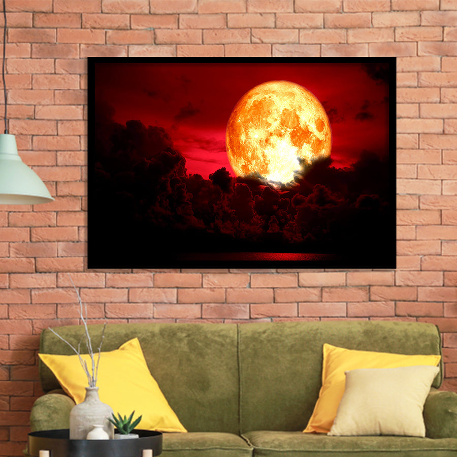 Blood Moon Framed Art Prints Wall Decor - Painting Prints, Framed Picture