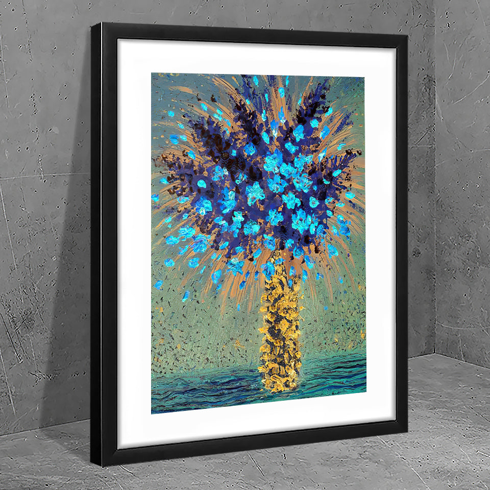 Bloom in blues - Art Prints, Framed Prints, Wall Art Prints, Frame Art