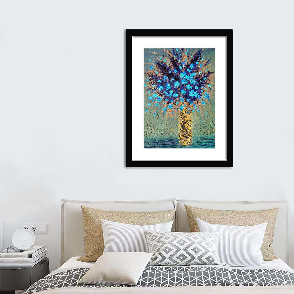 Bloom in blues - Art Prints, Framed Prints, Wall Art Prints, Frame Art