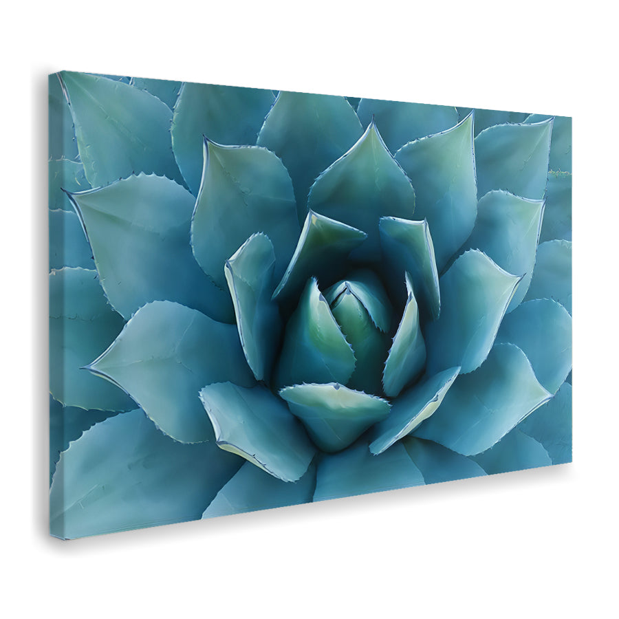 Blue Agave Flower Canvas Wall Art - Canvas Prints, Prints For Sale, Painting Canvas,Canvas On Sale 