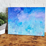 Blue Brush Canvas Wall Art - Canvas Prints, Prints for Sale, Canvas Painting, Canvas On Sale