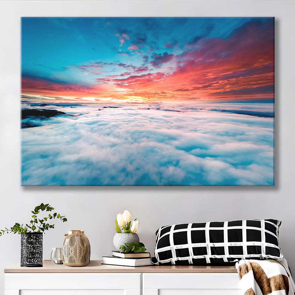 Blue Cloud Canvas Prints Wall Art Decor - Painting Canvas,Home Decor, Ready to Hang