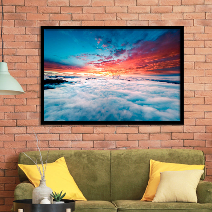 Blue Cloud Framed Art Prints Wall Art Decor, Framed Picture, Home Decor