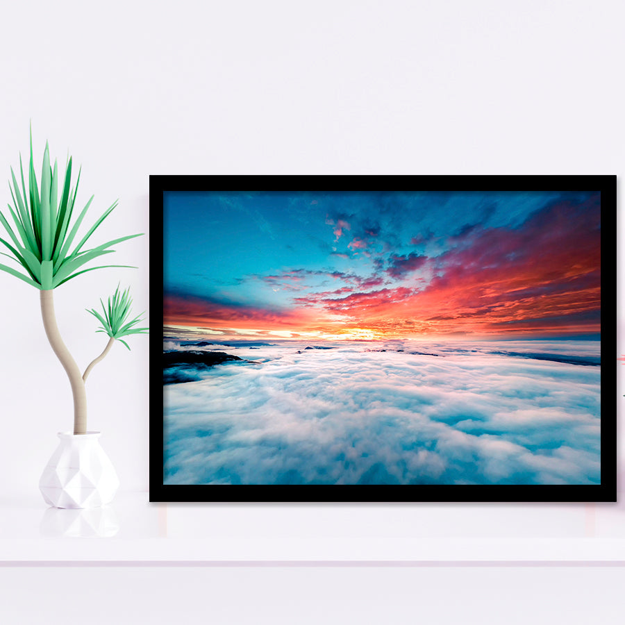 Blue Cloud Framed Art Prints Wall Art Decor, Framed Picture, Home Decor