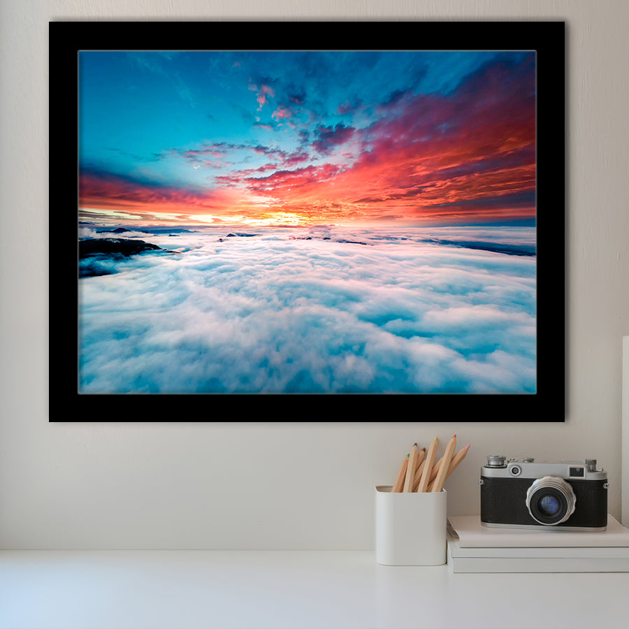 Blue Cloud Framed Art Prints Wall Art Decor, Framed Picture, Home Decor