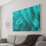 Blue Feathers Closeup Canvas Wall Art - Canvas Prints, Prints for Sale, Canvas Painting, Home Decor