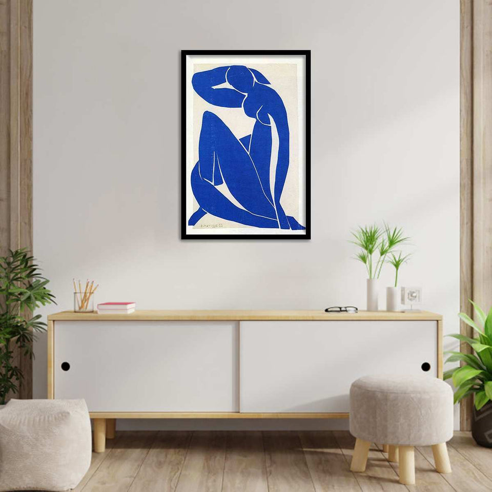 Blue Nude By Henri Matisse-Art Print,Frame Art,Plexiglass Cover