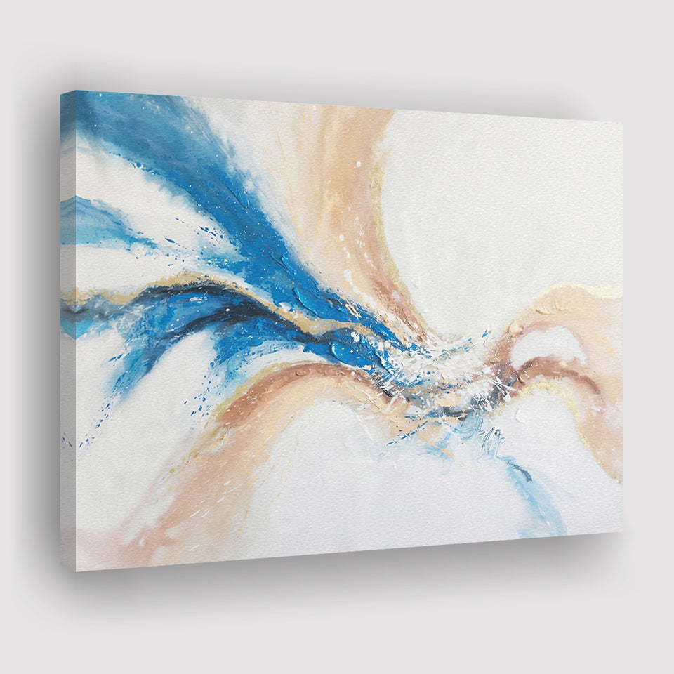 Blue Phoenix Abtract Canvas Prints Wall Art - Painting Canvas, Home Decor, Canvas Art, Prints For Sale